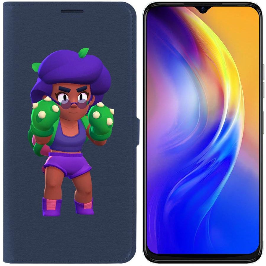 

Чехол-книжка Eco Book для Tecno Spark 10C Brawl Stars-Роза