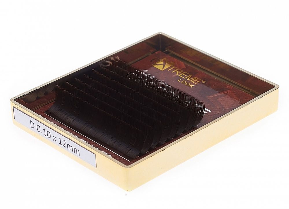 Ресницы Extreme Look (MINI) (Chocolate Truffle) D 0,10 9 мм ресницы черные neicha refinado premium mini 6 линий c 0 10 11 mm