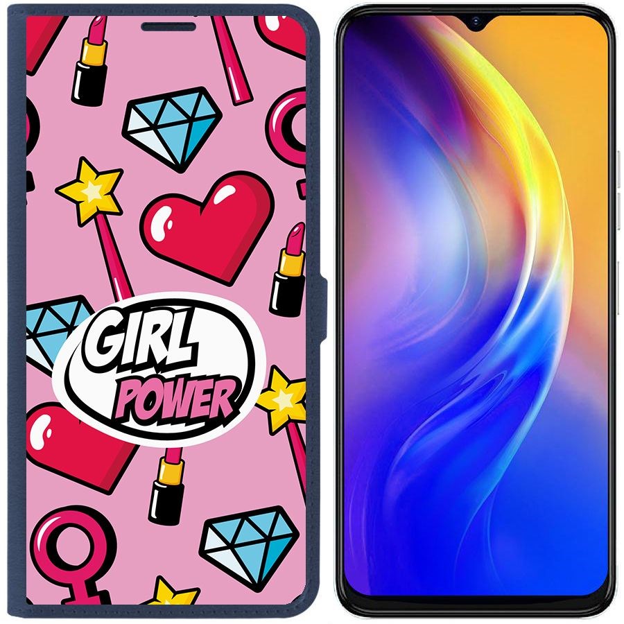 

Чехол-книжка Eco Book для Tecno Spark 10C Girl Power, Синий