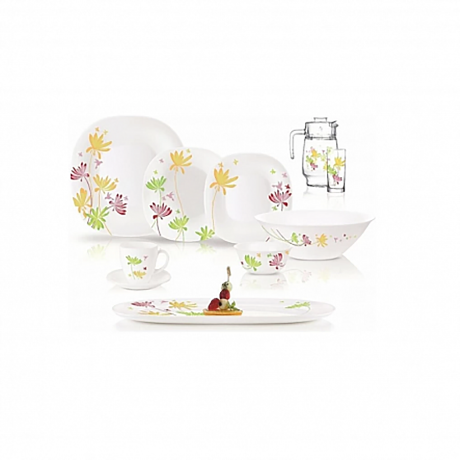 

Набор столовый Luminarc Flower 46 предметов, Белый, Стокмарт-Сервизы столовые1-26