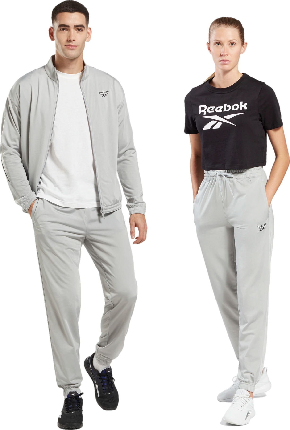 Спортивные брюки мужские Reebok Ri Vector Knit Trackpant серые XS