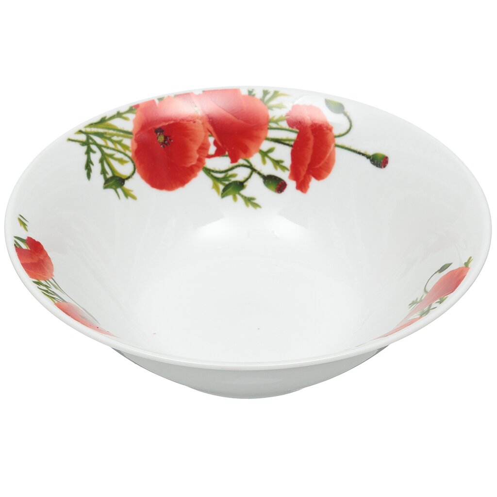 

Салатник керамика, круглый, 18 см, Маки, с7-8896