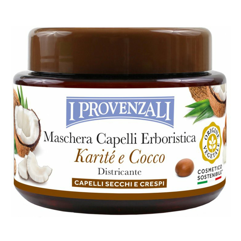 Маска I Provenzali Origine Vegetale Karite  Cocco для сухих и вьющихся волос 200 мл