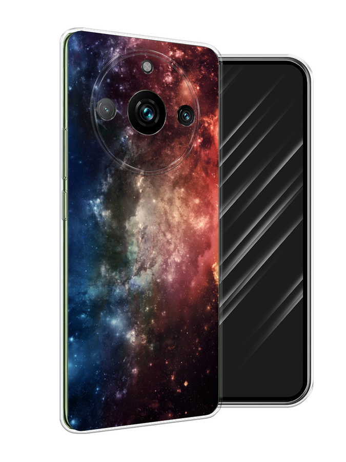 

Чехол Awog на Realme 11 Pro "Космос", Синий;бежевый;красный