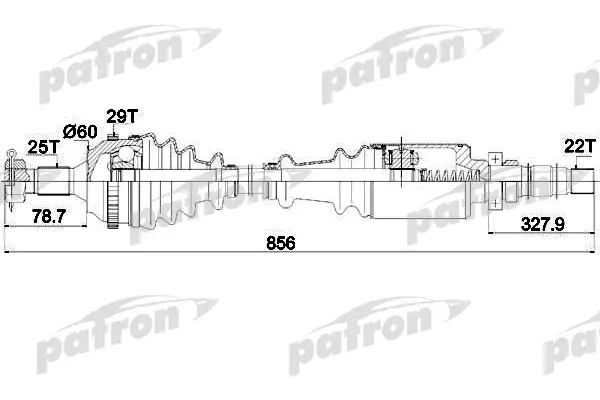 

Приводной вал PATRON PDS0105