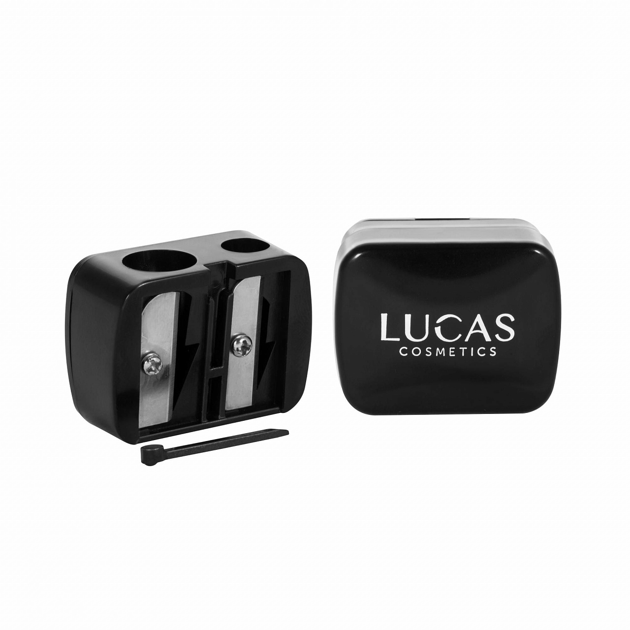 фото Точилка для косметических карандашей черная, lucas cc brow lucas' cosmetics