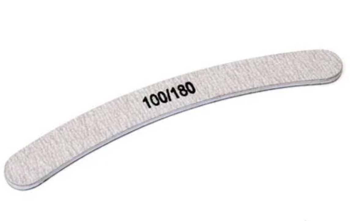 фото Пилка-наждак для педикюра gromell бумеранг нержавеющая сталь 100 × 180 мм