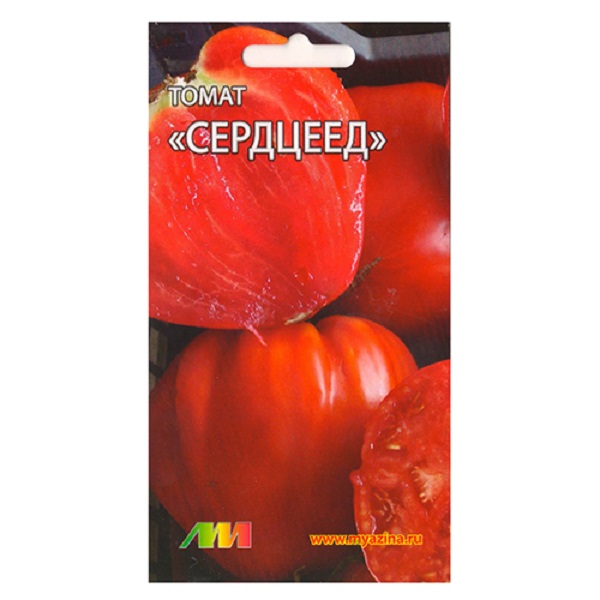 

Томат Сердцеед красный высокорослый