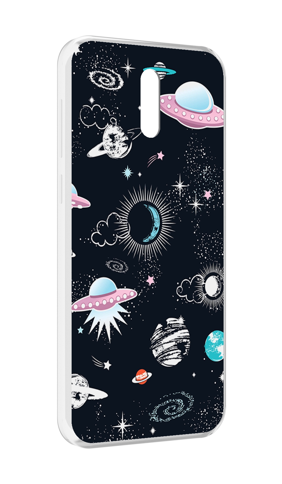 

Чехол MyPads космос-мини-картинки для Alcatel 3L (2019), Прозрачный, Tocco