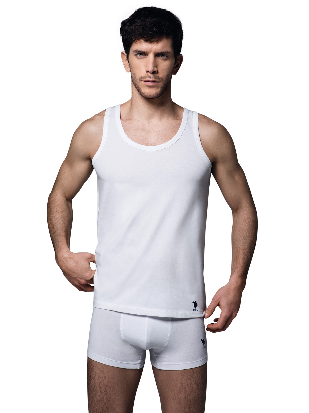 

Комплект маек мужской U.S. POLO Assn. 80188 белый XL, 80188