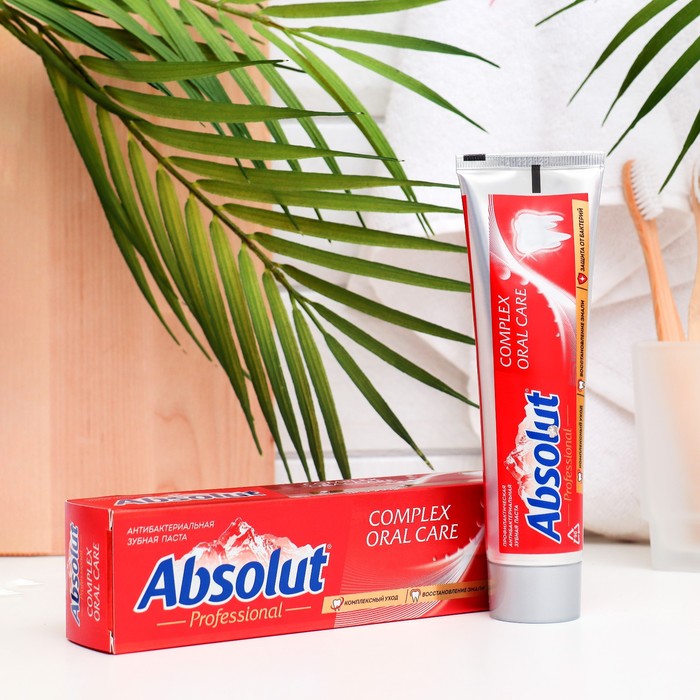 Зубная паста ABSOLUT Professional complex oral care, 110 г зубная паста защита дёсен absolut pro system gum protection110 г 2 шт