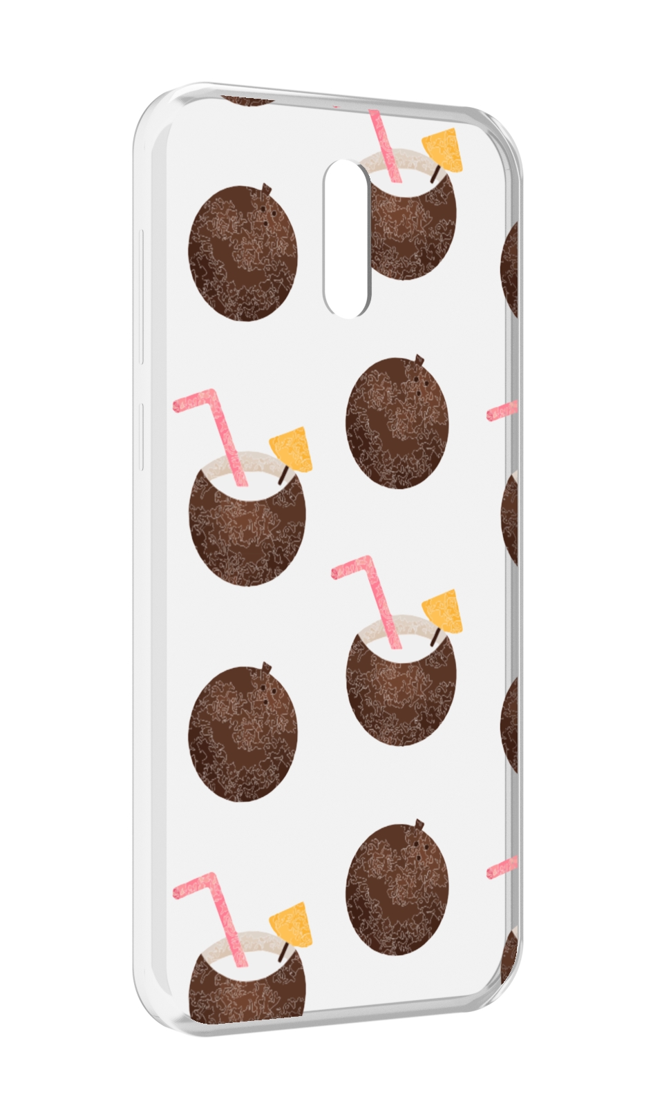 

Чехол MyPads кокосики для Alcatel 3L (2019), Прозрачный, Tocco
