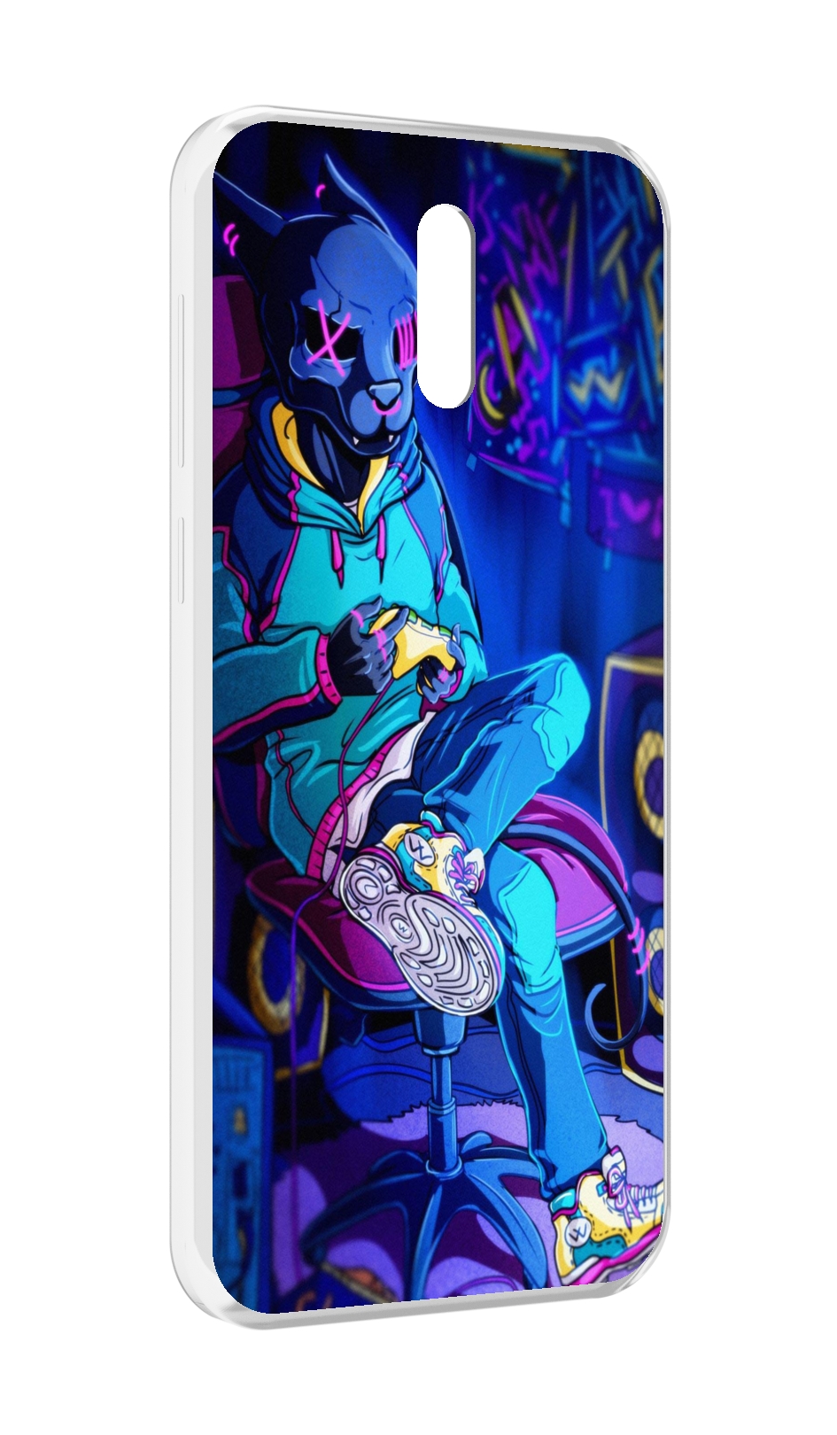 

Чехол MyPads киберпанк игрок для Alcatel 3L (2019), Прозрачный, Tocco