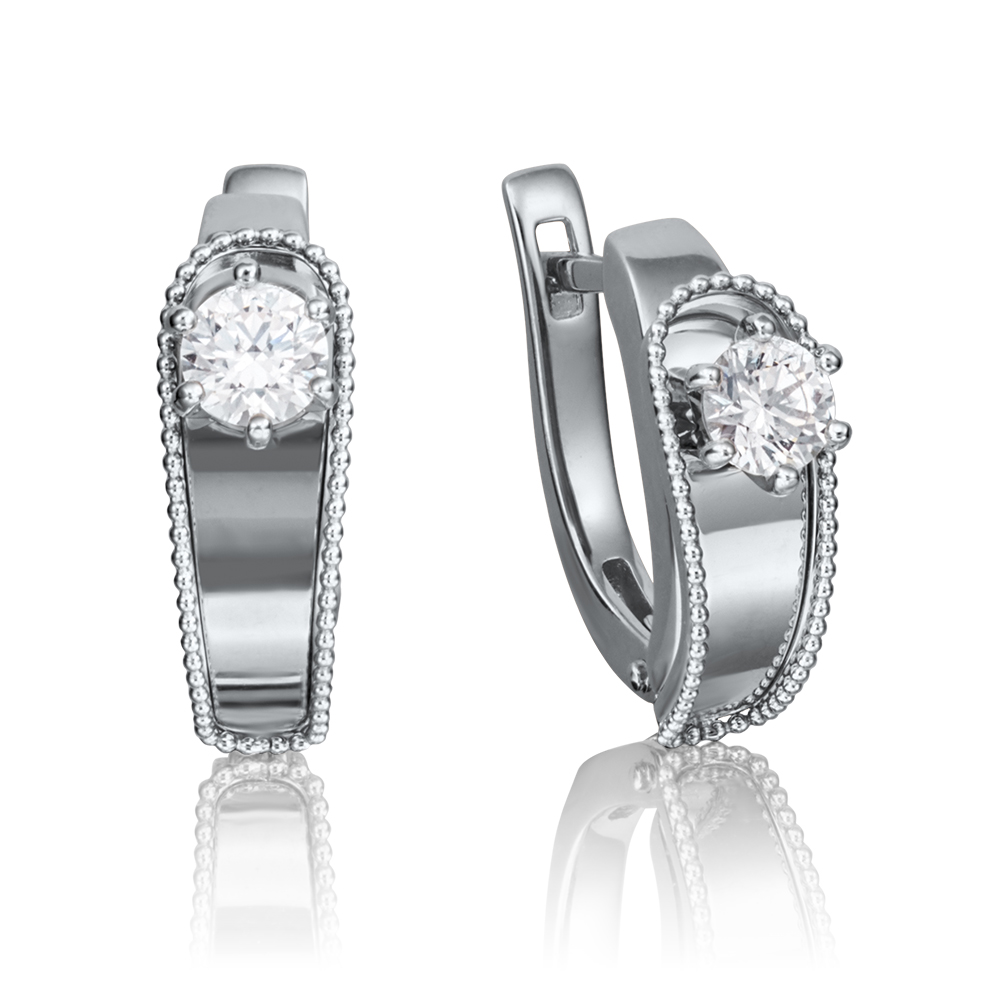 

Серьги женские из золота ЮЗ Платина 02-4231-00-501-1120-67, swarovski, 02-4231-00-501-1120-67