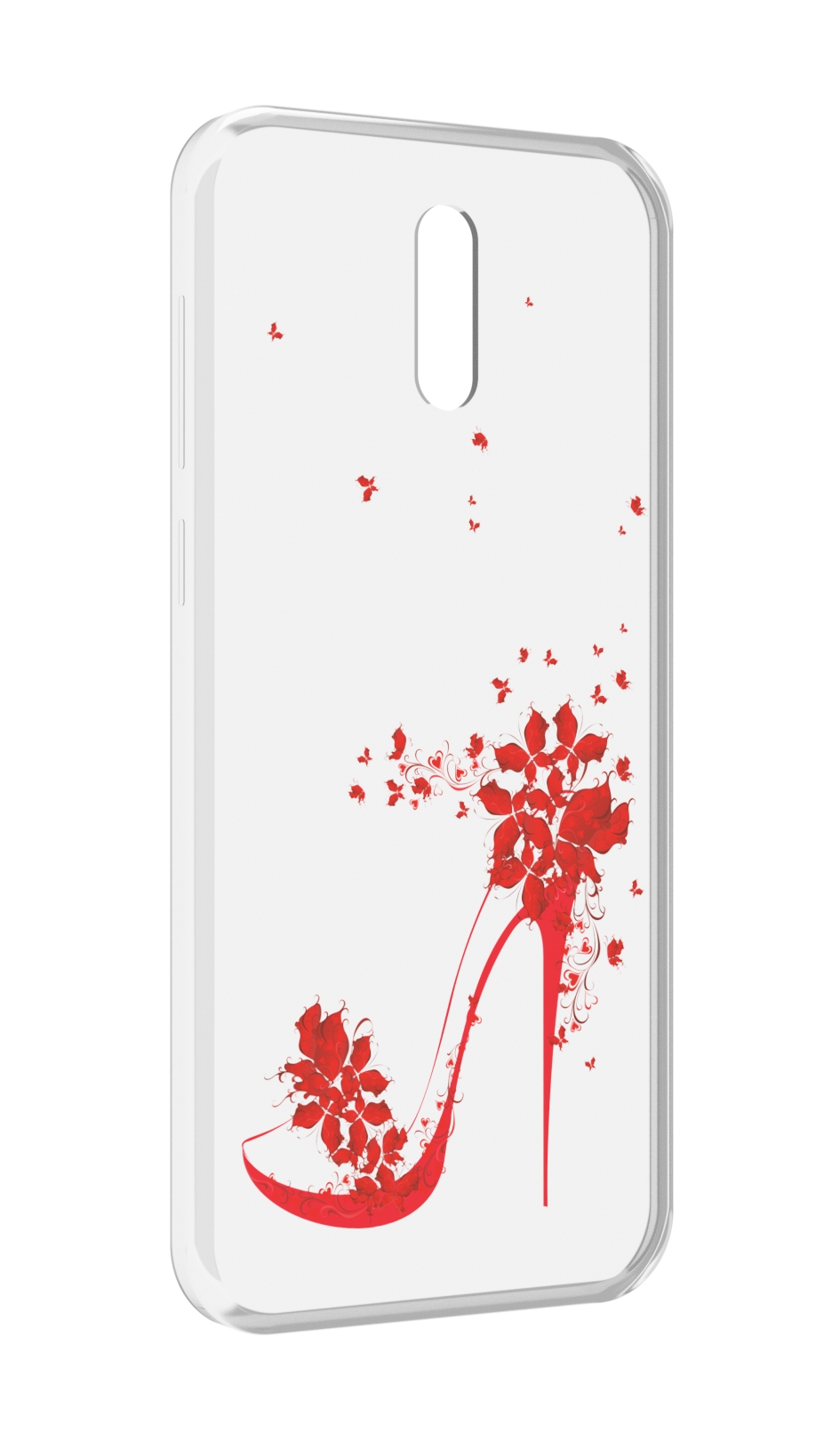 

Чехол MyPads каблук-в-цветах для Alcatel 3L (2019), Прозрачный, Tocco