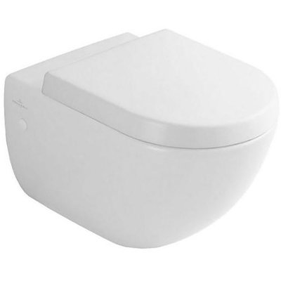 фото Villeroy&boch унитаз villeroy&boch subway 660010r1 подвесной белый альпин ceramicplus без villeroy & boch