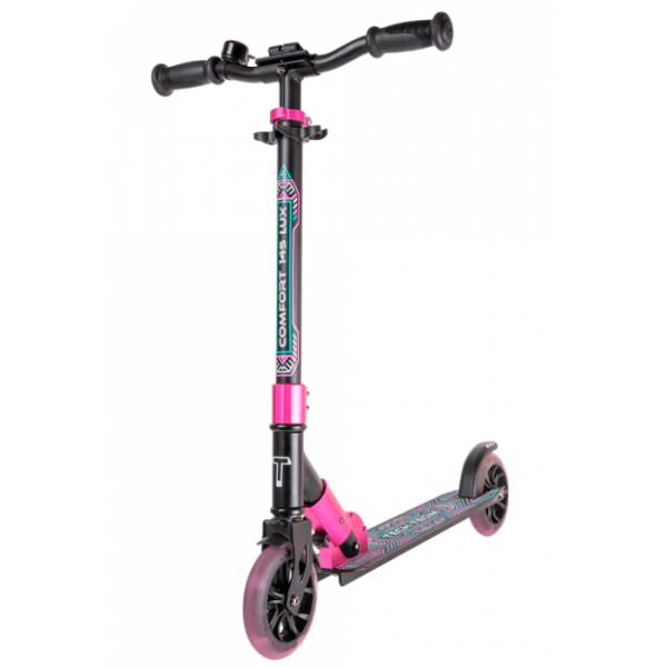 

Самокат TT городской COMFORT 145 Lux(Колеса с подсветкой рама ALU)СКЛАДНОЙ PURPLE/PINK, NN007558
