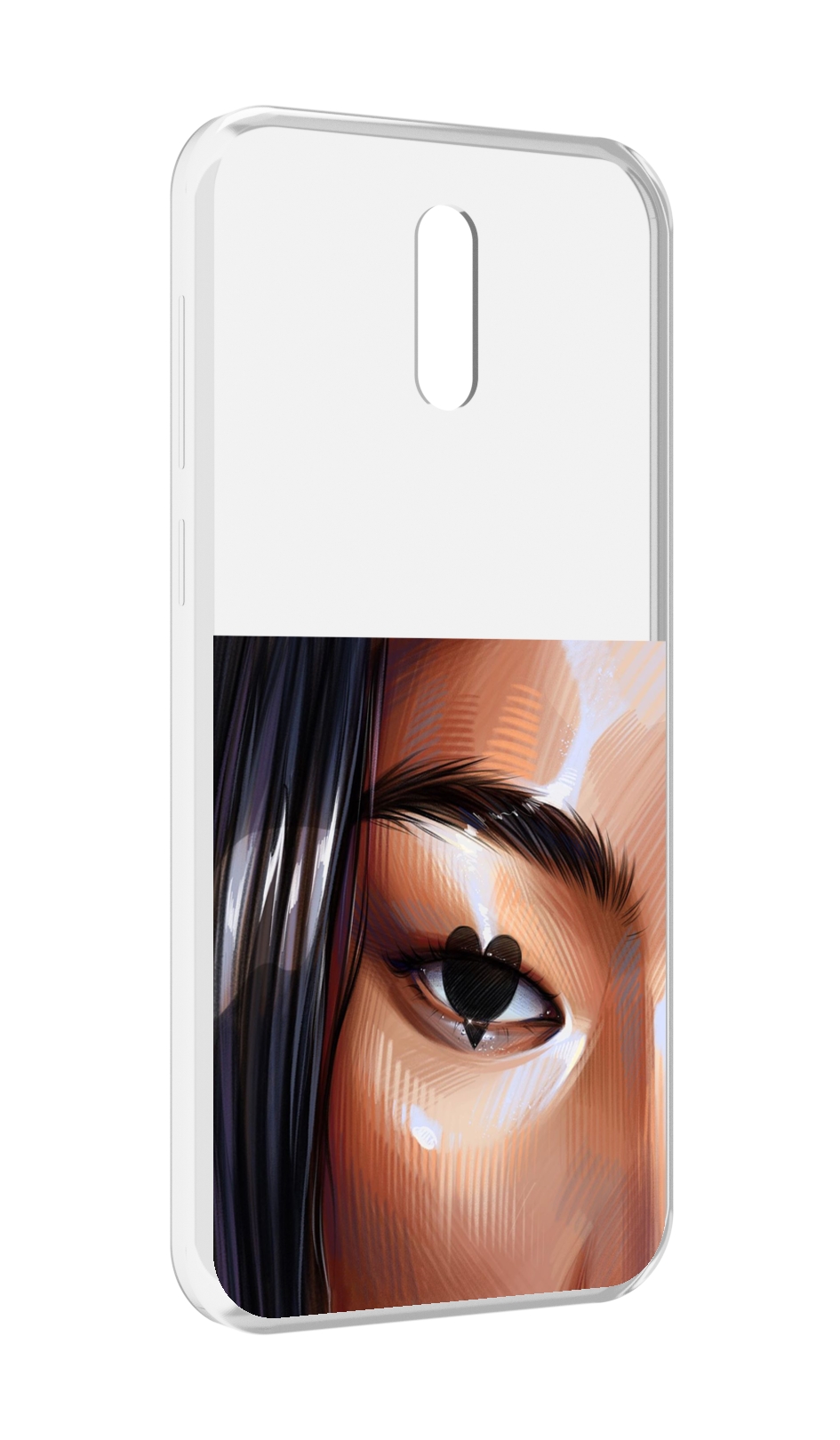 

Чехол MyPads зрачок-сердце женский для Alcatel 3L (2019), Прозрачный, Tocco