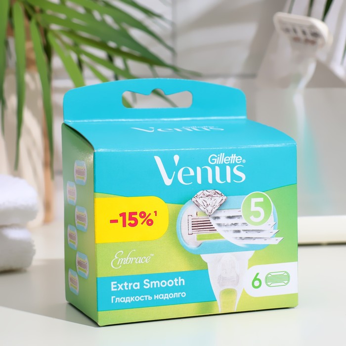 Сменные кассеты для бритья Gillette Venus Embrace, 6 шт. 100053828039