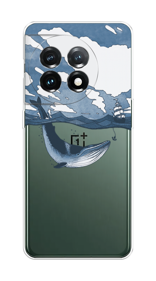 

Чехол на OnePlus 11 "Большой кит", Синий, 153650-1