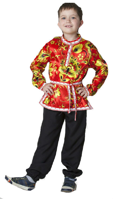 

Костюм Сималенд Косоворотка Хохлома Красная Детская 32 (122-128 см), Красный, s3505161