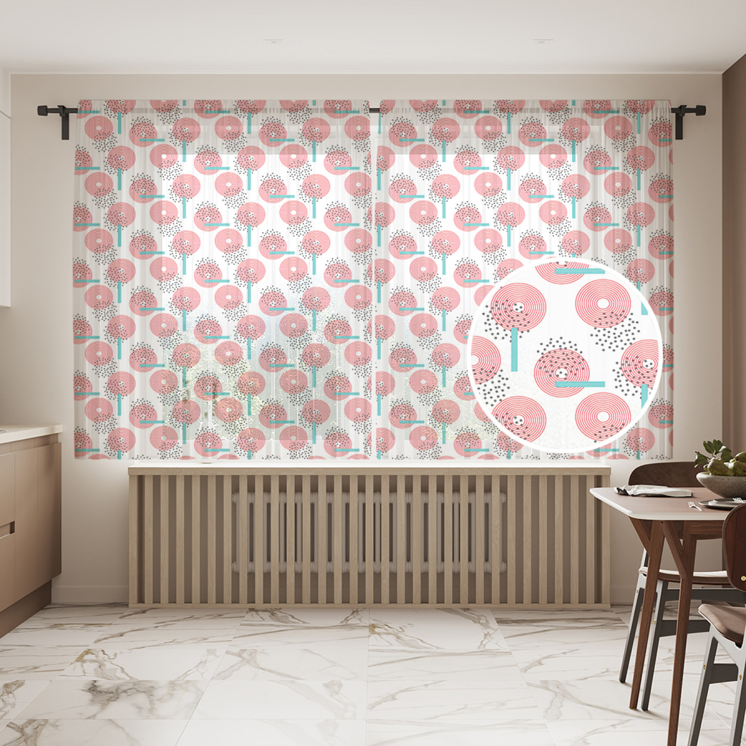 

Шторы и тюль tul_80588_145x180 Диски и точки JoyArty, Диски и точки