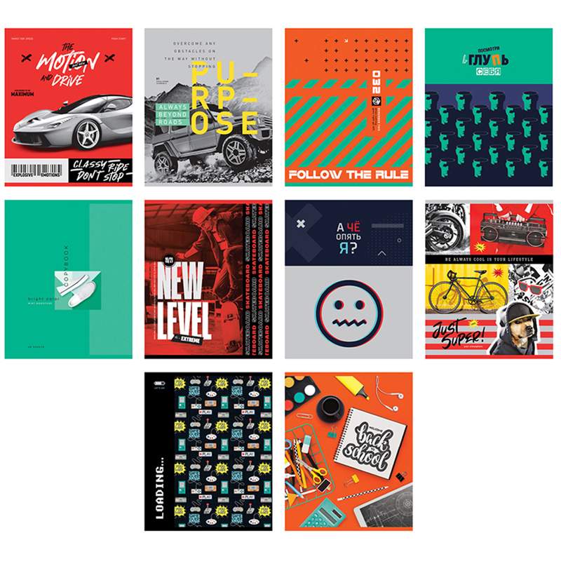 

Тетрадь Биджи, 48 л., скрепки, в линию, арт. 334356, 16 штук.