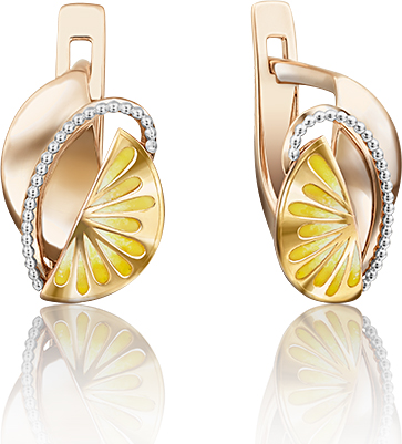 

Серьги из красного золота PLATINA jewelry 02-4053-00-000-1113-65, 02-4053-00-000-1113-65