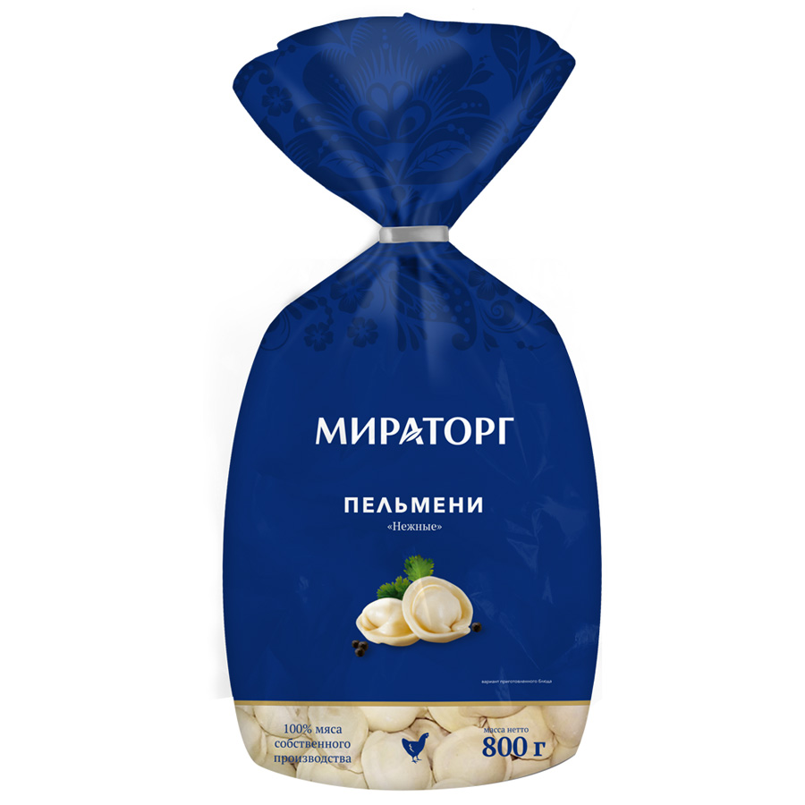 

Пельмени нежные 800г мираторг