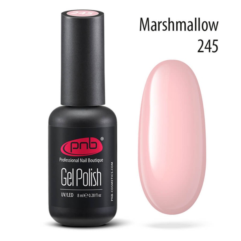 

Гель-лак для ногтей PNB Gel Polish 245 Marshmallow 8 мл, Gel Polish