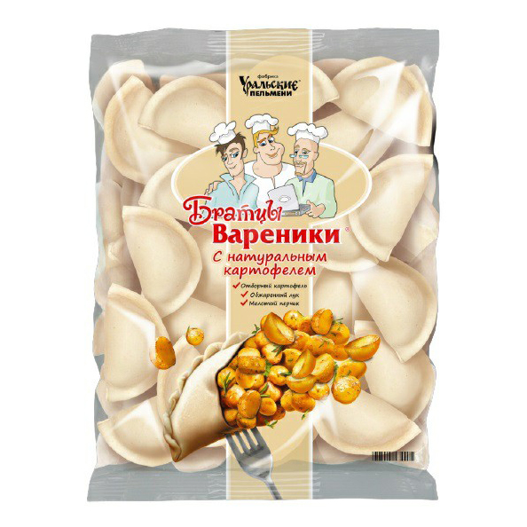 

Вареники Братцы вареники с картофелем 900г