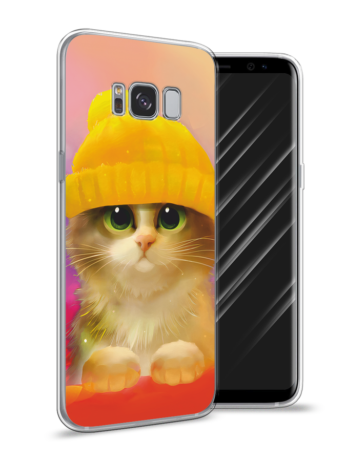 

Чехол Awog на Samsung Galaxy S8 "Котенок в желтой шапке", Желтый, 24750-2