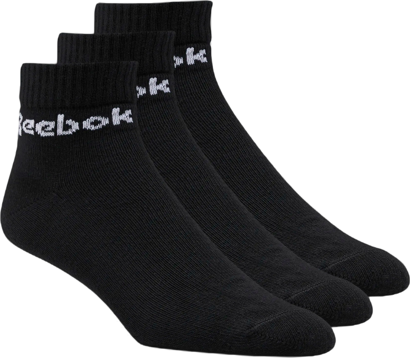

Комплект носков унисекс Reebok Act Core Ankle Sock 3P черных M, Act Core Ankle Sock 3P