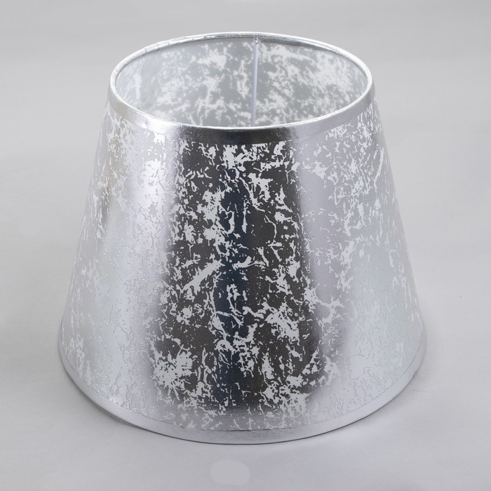 Абажур E27 серебро 25х25х19 см