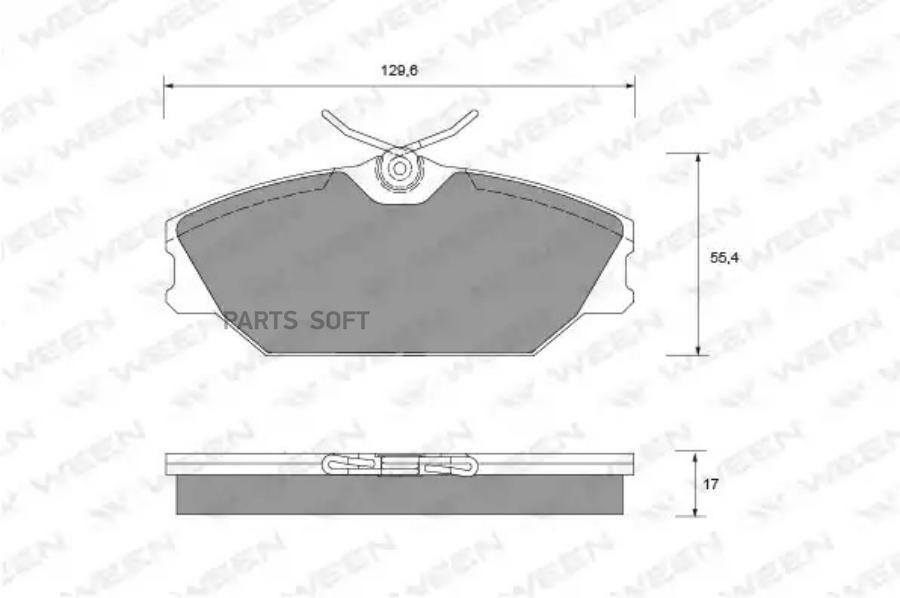 

Тормозные колодки дисковые передние RENAULT Clio II, Laguna I, Laguna I, Megane I, Meg WEE