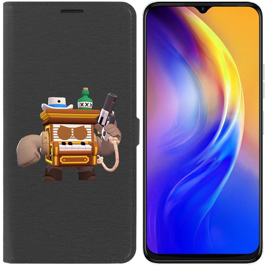 

Чехол-книжка Eco Book для Tecno Spark 10C Brawl Stars-8-Бит из салуна