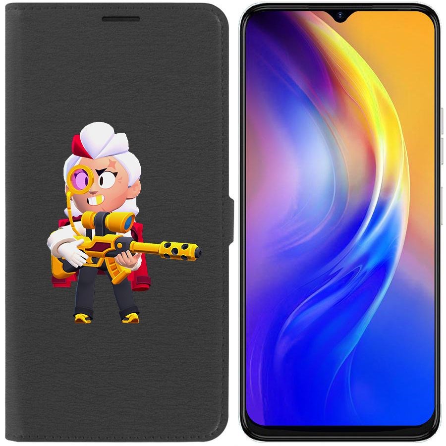

Чехол-книжка Eco Book для Tecno Spark 10C Brawl Stars-Белль Голдхэнд