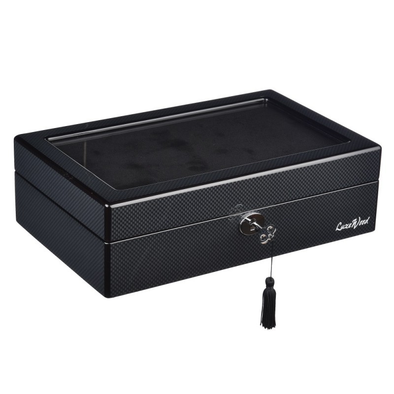 

Шкатулка для хранения часов LuxeWood LW802-10-C1, Черный