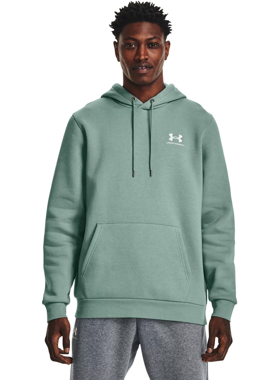 

Худи мужское Under Armour Ua Essential Fleece Hoodie серое LG, Ua Essential Fleece Hoodie