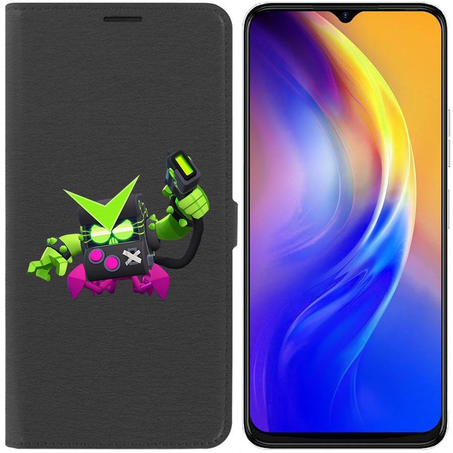 

Чехол-книжка Eco Book для Tecno Spark 10C Brawl Stars-Вирус 8-Бит