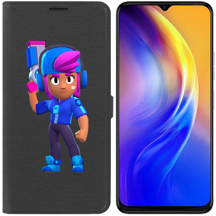 

Чехол-книжка Eco Book для Tecno Spark 10C Brawl Stars-Звёздная Шелли