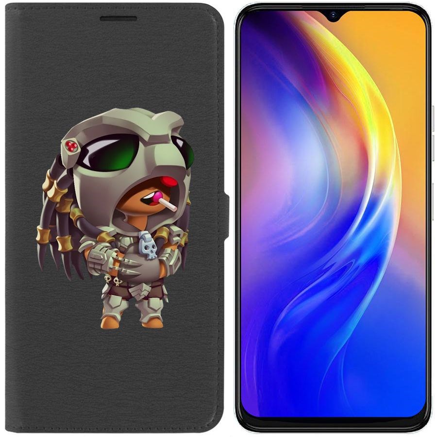 

Чехол-книжка Eco Book для Tecno Spark 10C Brawl Stars-Леон Хищник