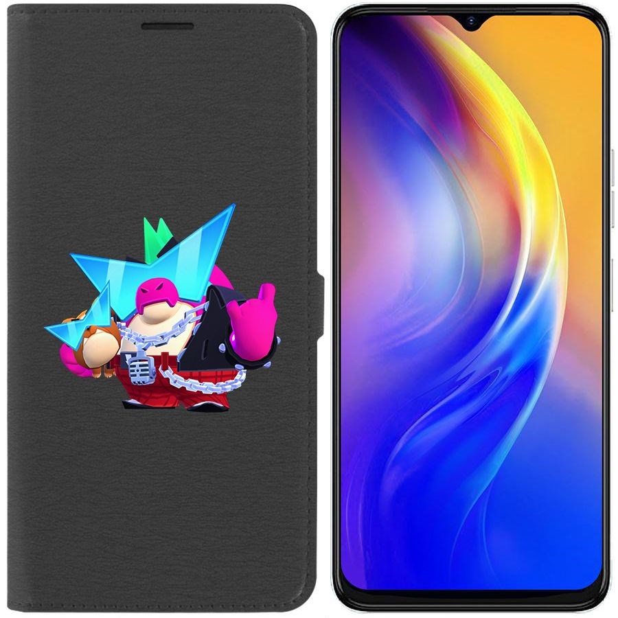 

Чехол-книжка Eco Book для Tecno Spark 10C Brawl Stars-Плохиш Базз
