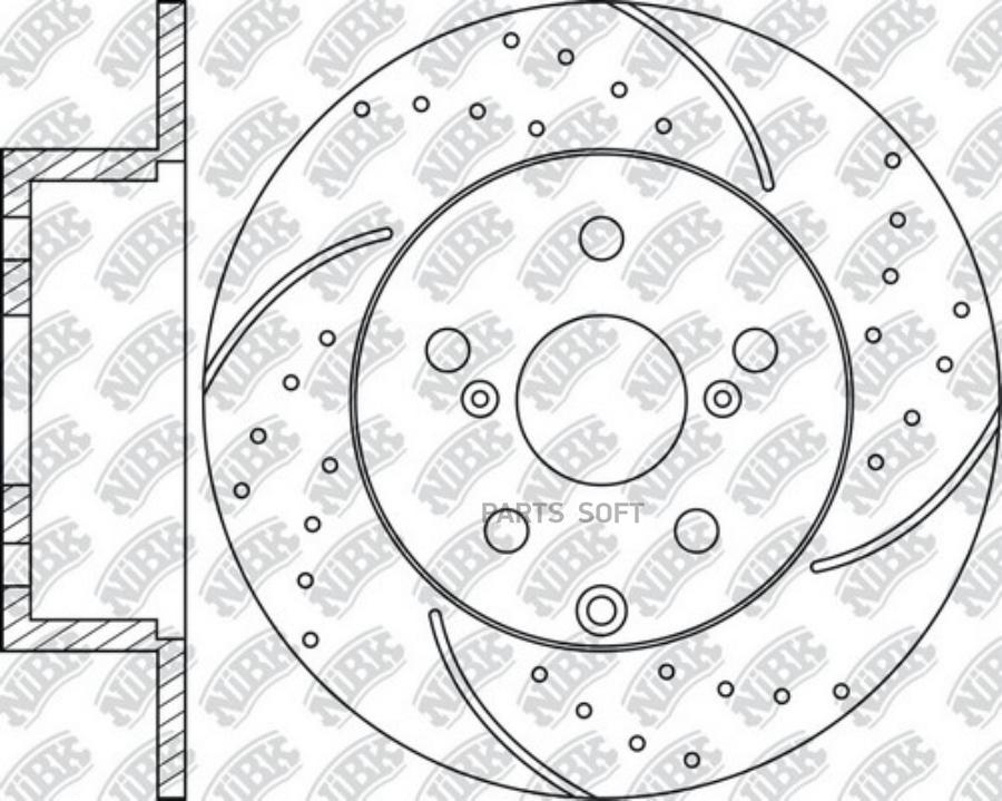 

Тормозной диск NiBK комплект 1 шт. RN1487DSET