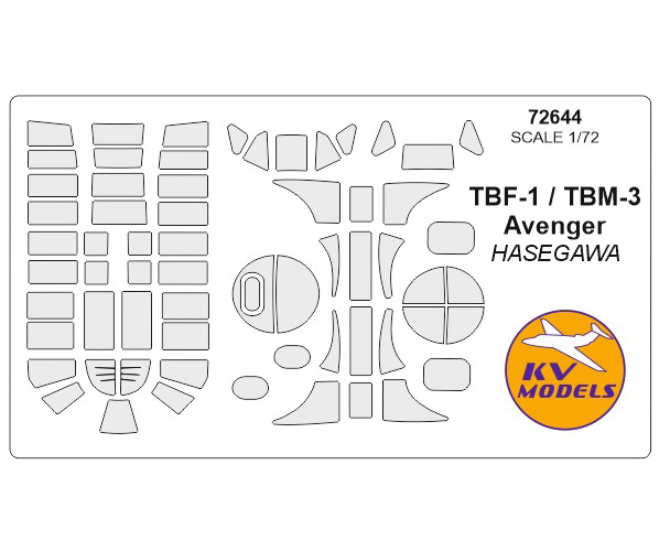 

Набор KV Models 1/72 окрасочных масок TBF-1, TBM AVENGER