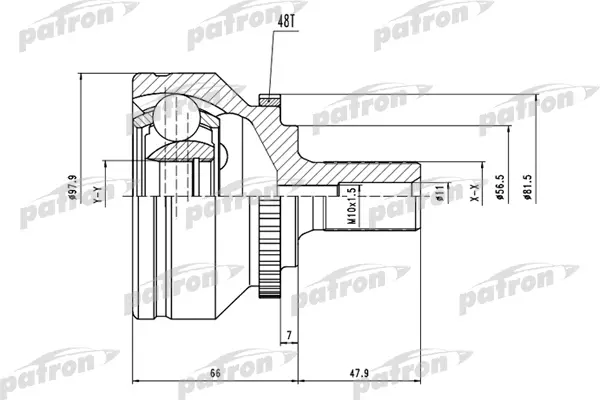 

ШРУС PATRON PCV1538