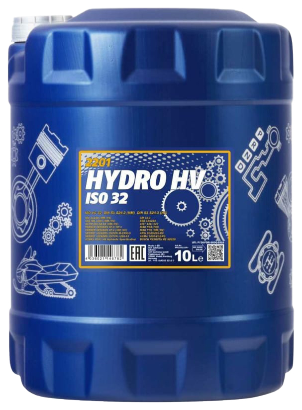 Mannol Hydro HV 32 Гидравлическое масло с высоким индексом вязкости  10 л.