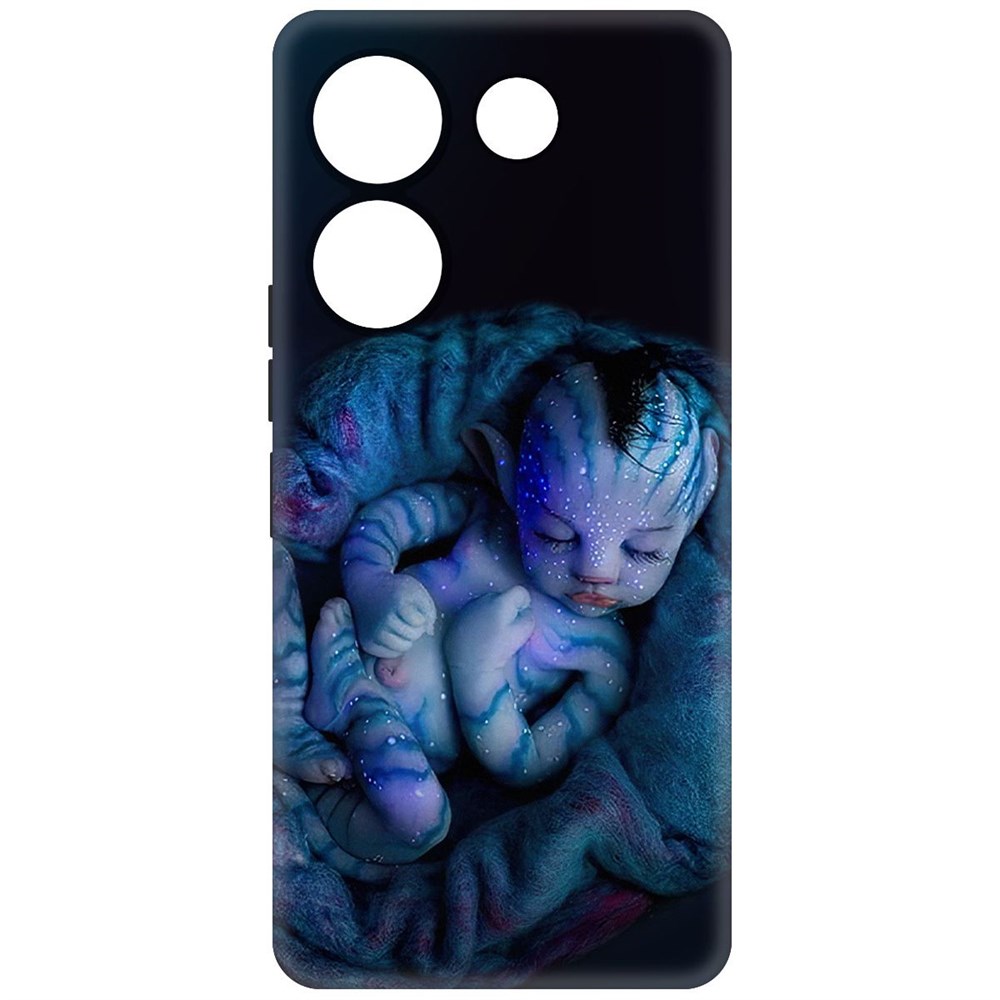 

Чехол-накладка Krutoff Soft Case Аватар - Малышка для TECNO Camon 20 Pro черный