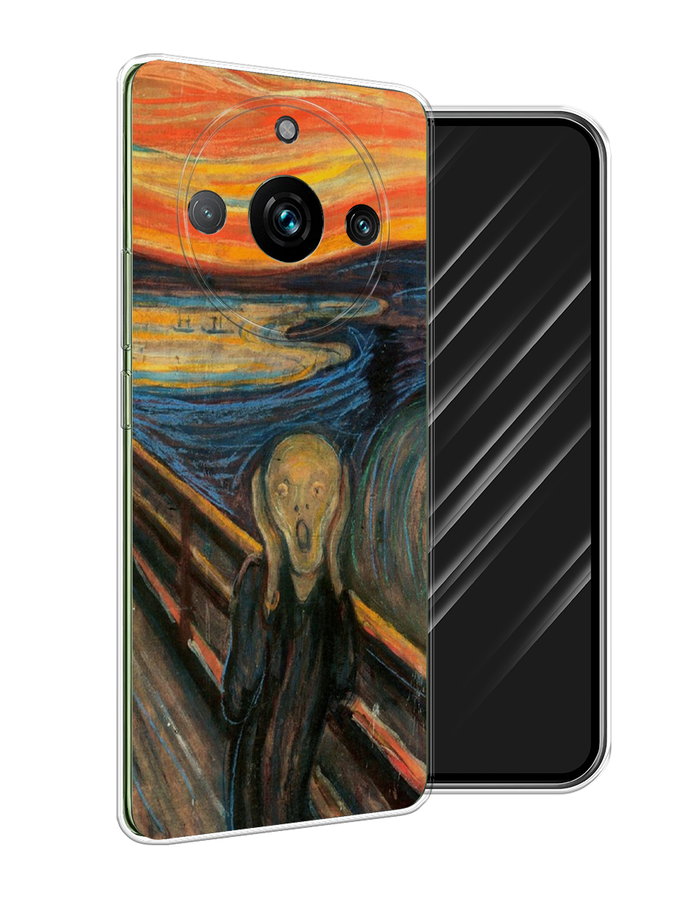 

Чехол Awog на Realme 11 Pro "Крик", Оранжевый;синий;серый