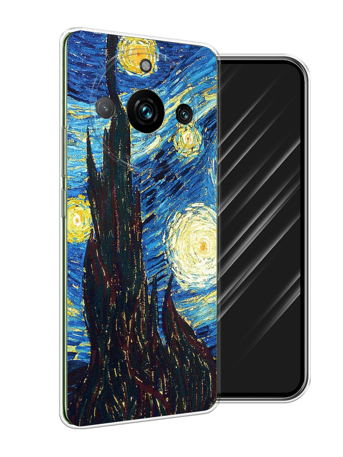 

Чехол Awog на Realme 11 Pro "Ван Гог Звездная ночь", Желтый